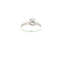 1.76 Carats Blue Lab Grown Diamond 14K Gold Ring