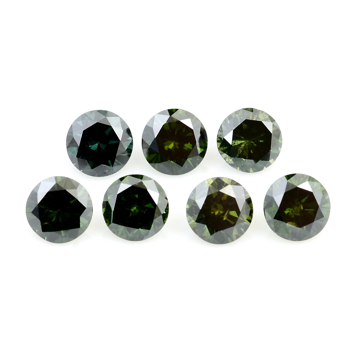 0.61 Green Diamond Round Loose Gemstone