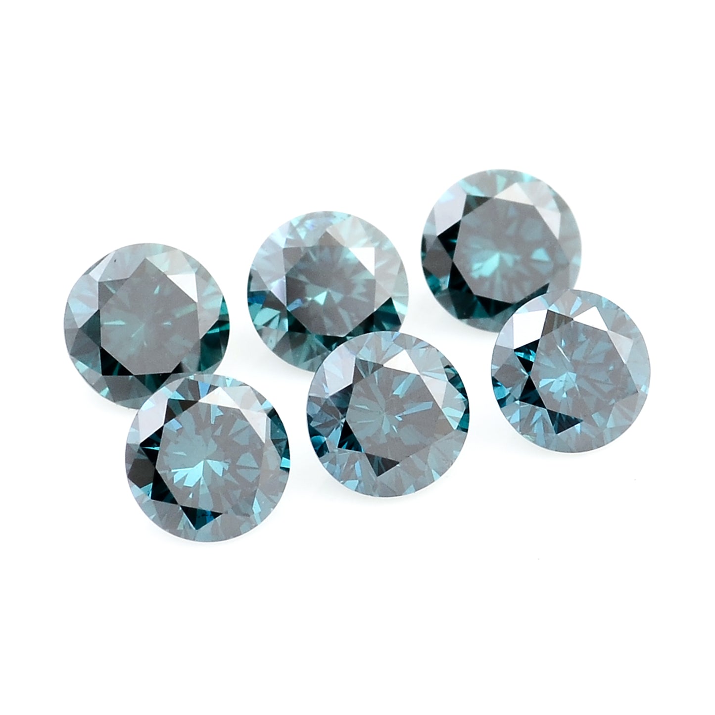 0.55 Blue Diamond Round Loose Gemstone