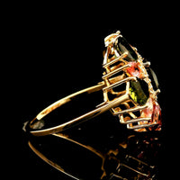 4.99 Ct Oval Tourmaline 14K Gold Ring