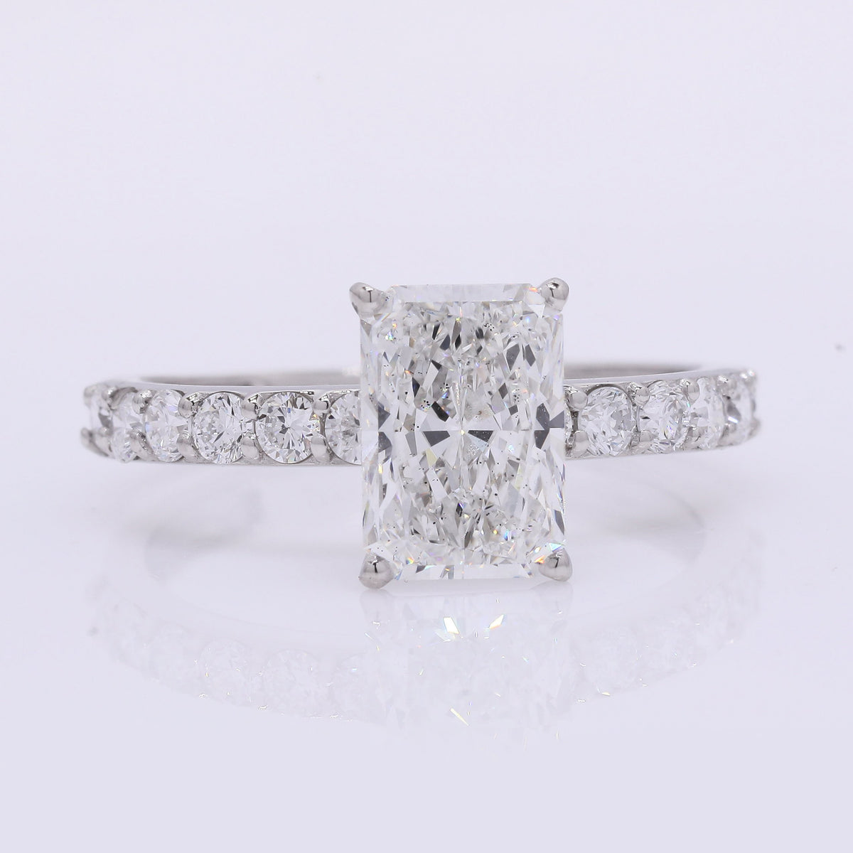 2.37 Carats Lab Grown Diamond 950 Platinum Ring