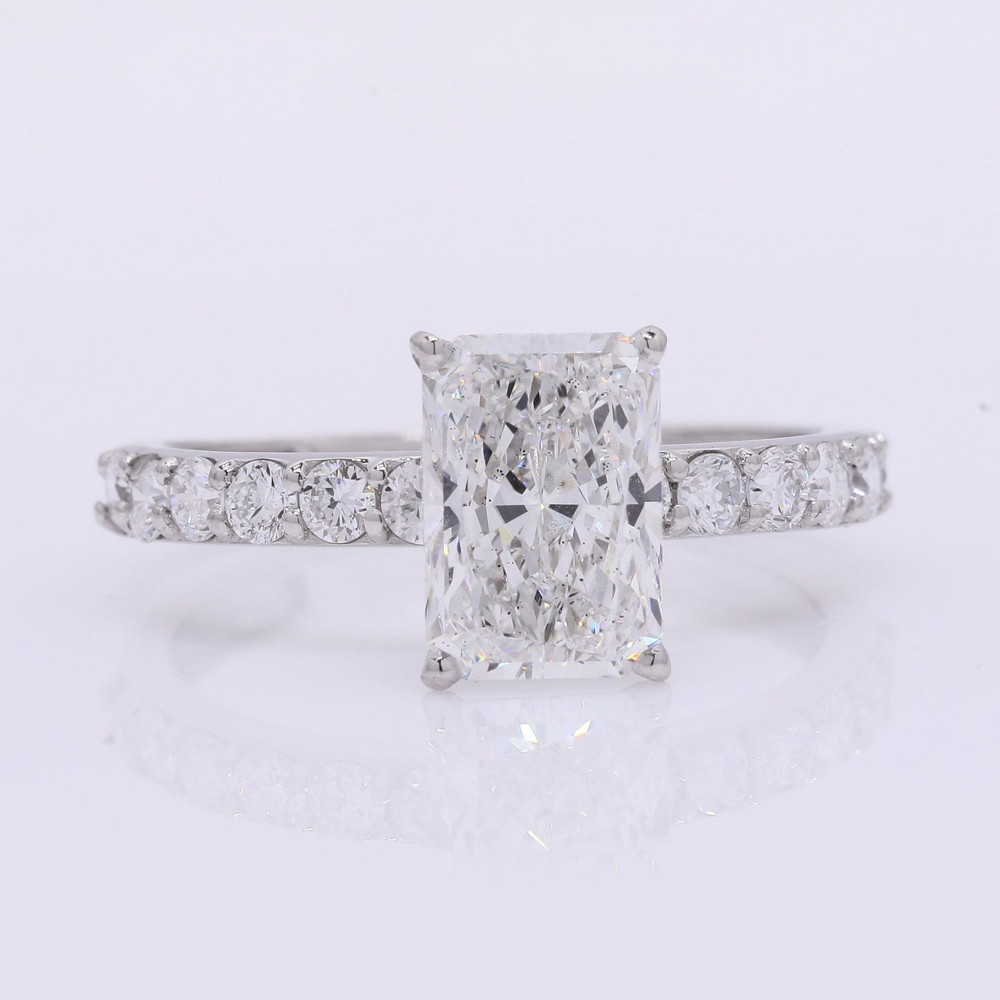 2.37 Carats Lab Grown Diamond 950 Platinum Ring