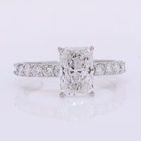 2.37 Carats Lab Grown Diamond 950 Platinum Ring