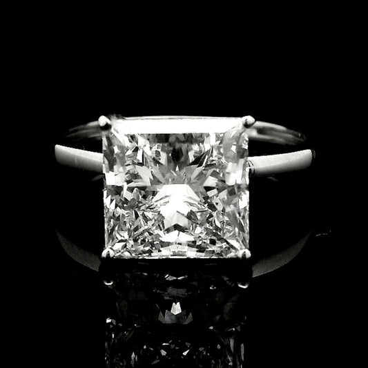 3.95 Carats Lab Grown Diamond 14K Gold Ring