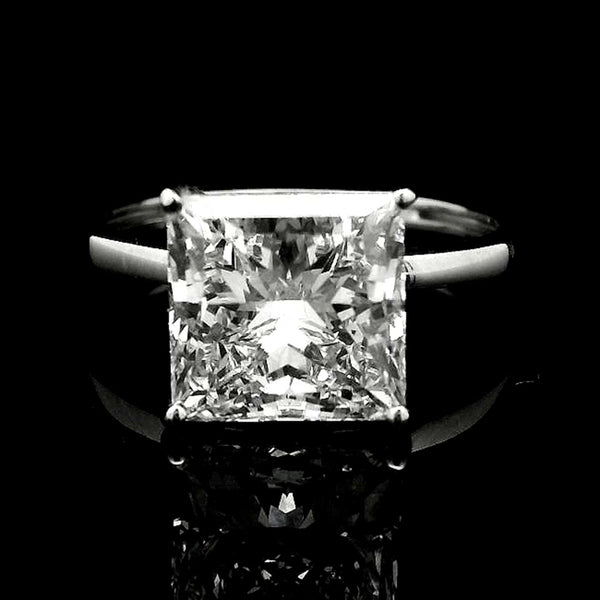 3.95 Carats Lab Grown Diamond 14K Gold Ring
