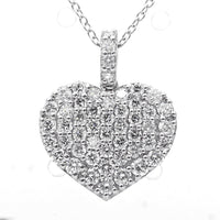 1.38 Ct Round Lab Grown Diamond 925 Sterling Silver Pendant