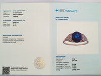1.94 Ct Oval Mixed Cut Natural Sapphire 14K Gold Ring