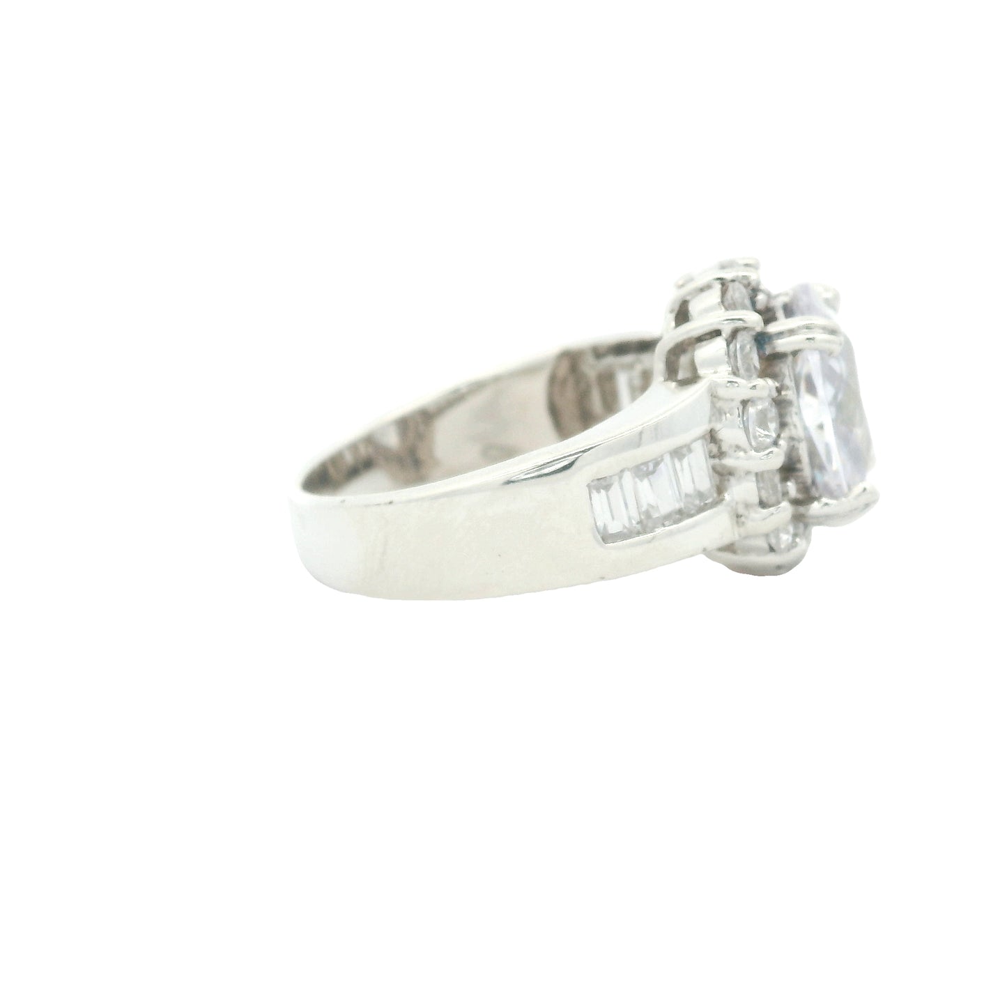 16.26 Ct Cubic Zirconia 925 Sterling Silver Ring