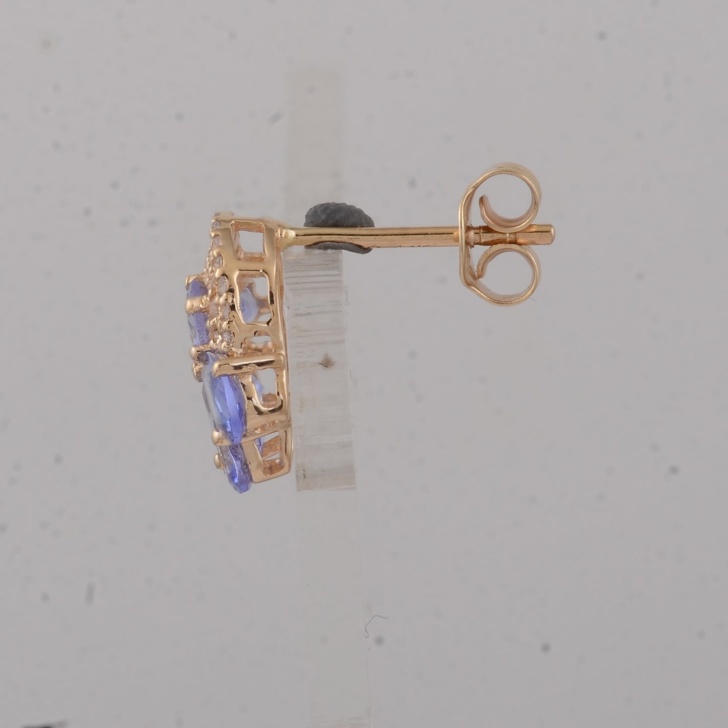 2.25 Ct Pear Tanzanite 14K Gold Earrings