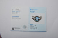 1.82 Ct Oval Mixed Cut Natural Aquamarine 14K Gold Ring