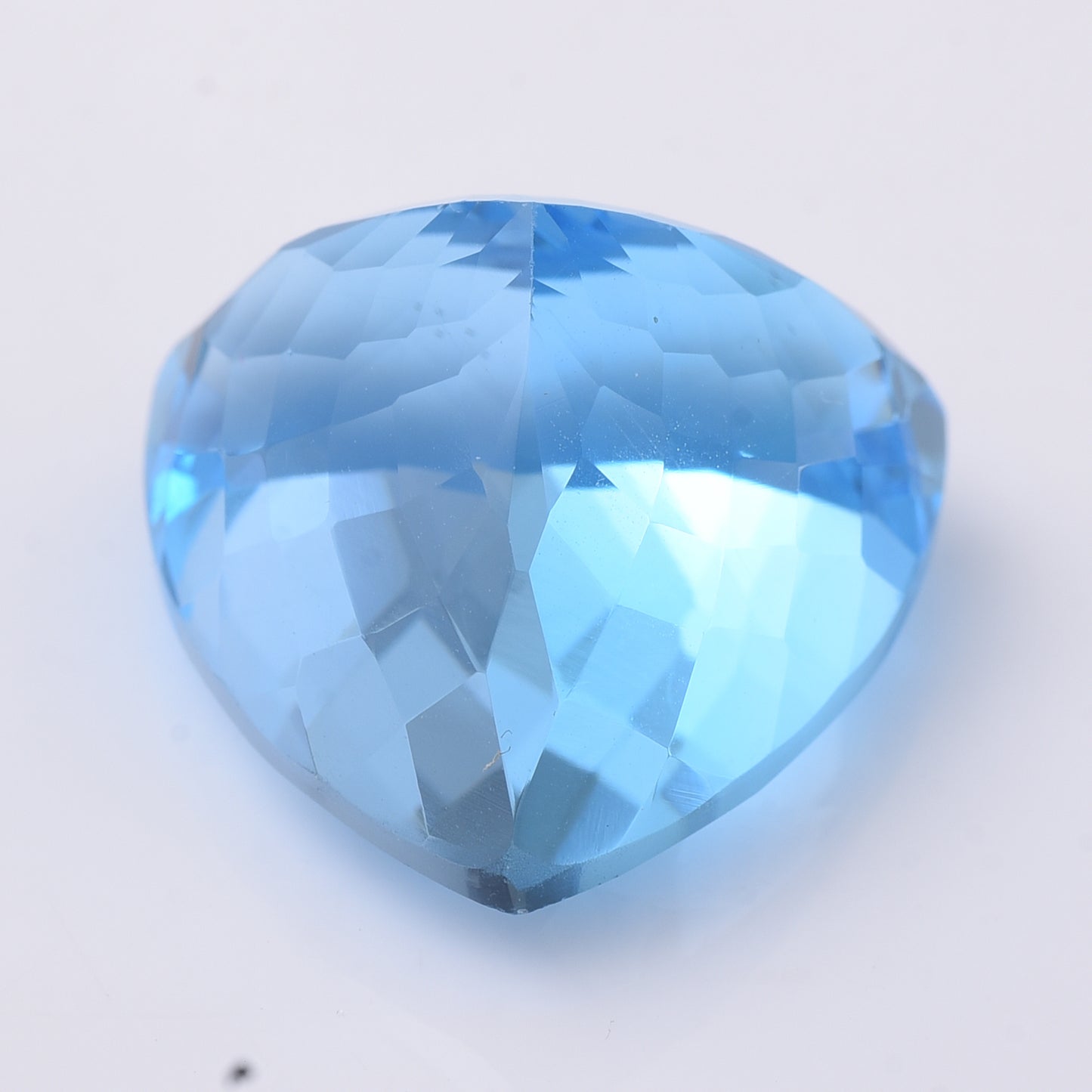 43.01 Natural Topaz Blue Topaz Triangular Mixed Cut Gemstone