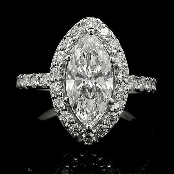 2.24 Carats Lab Grown Diamond 14K Gold Ring