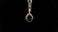 3.38 Ct Cushion Natural Sapphire 14K Gold Pendant