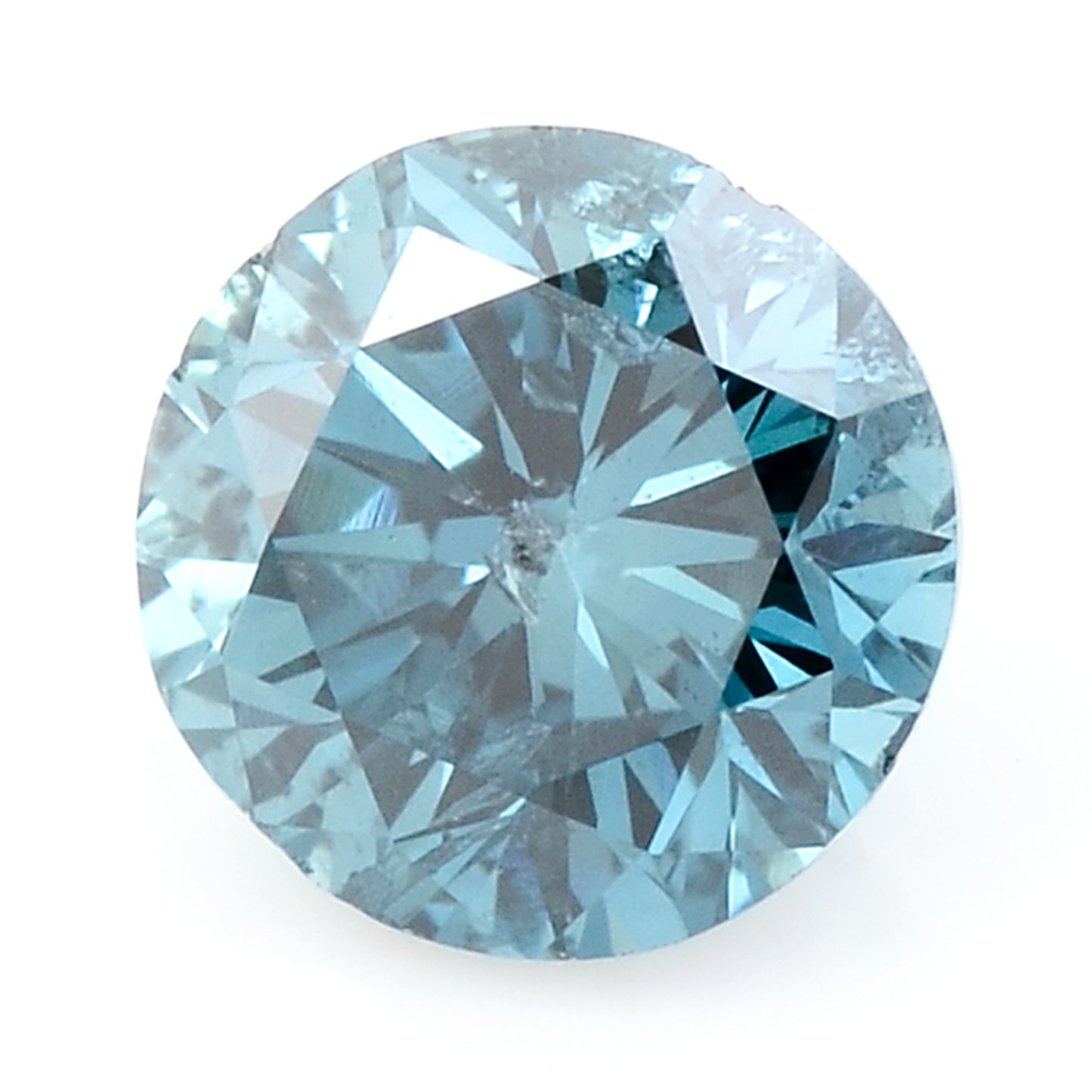 0.24 Blue Diamond Round Loose Gemstone