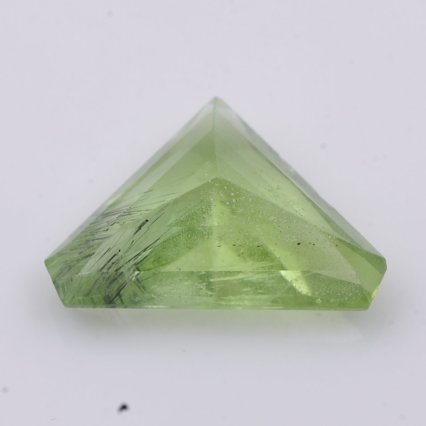 5.49 Natural Peridot Modified Triangular Mixed Cut Gemstone