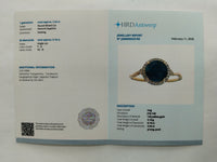 2.64 Ct Round Mixed Cut Natural Sapphire 14K Gold Ring