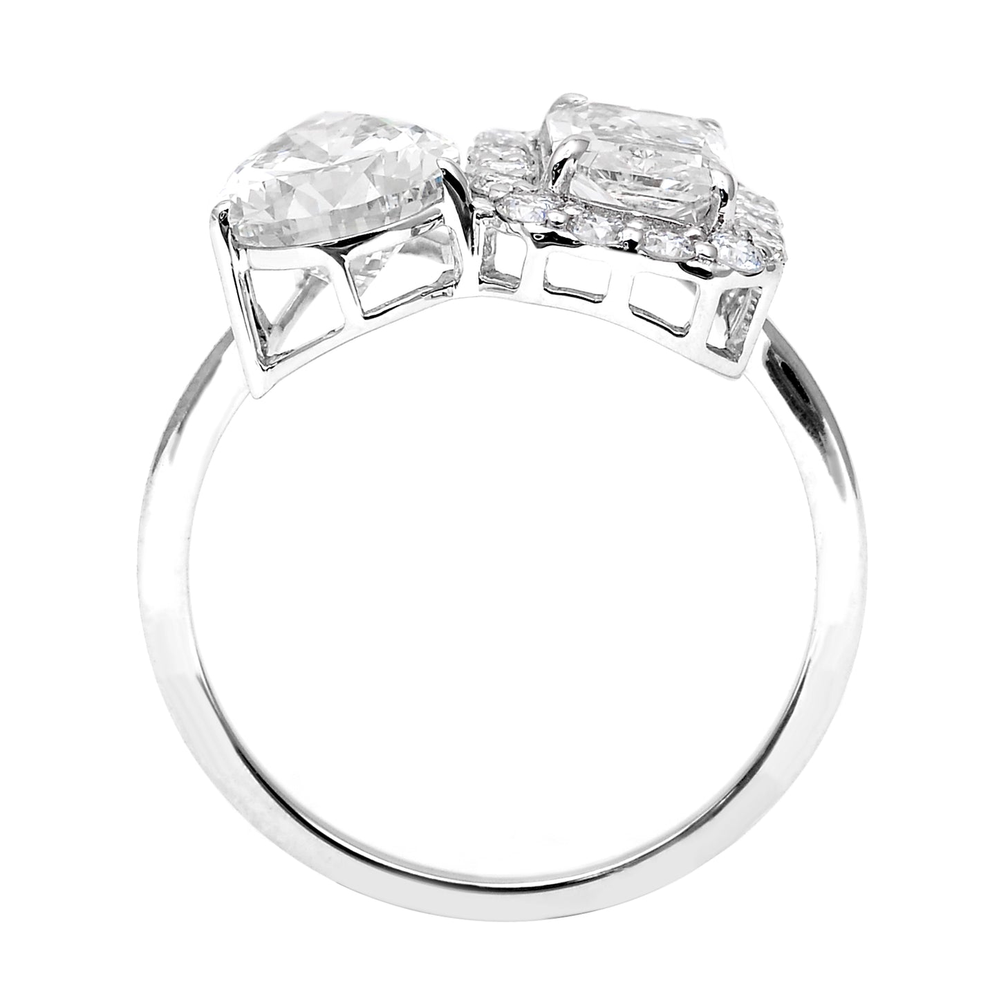 3.41 Carats Lab Grown Diamond 14K Gold Ring