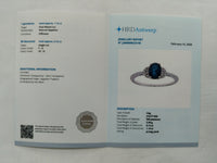 1.26 Ct Oval Mixed Cut Natural Sapphire 950 Platinum Ring
