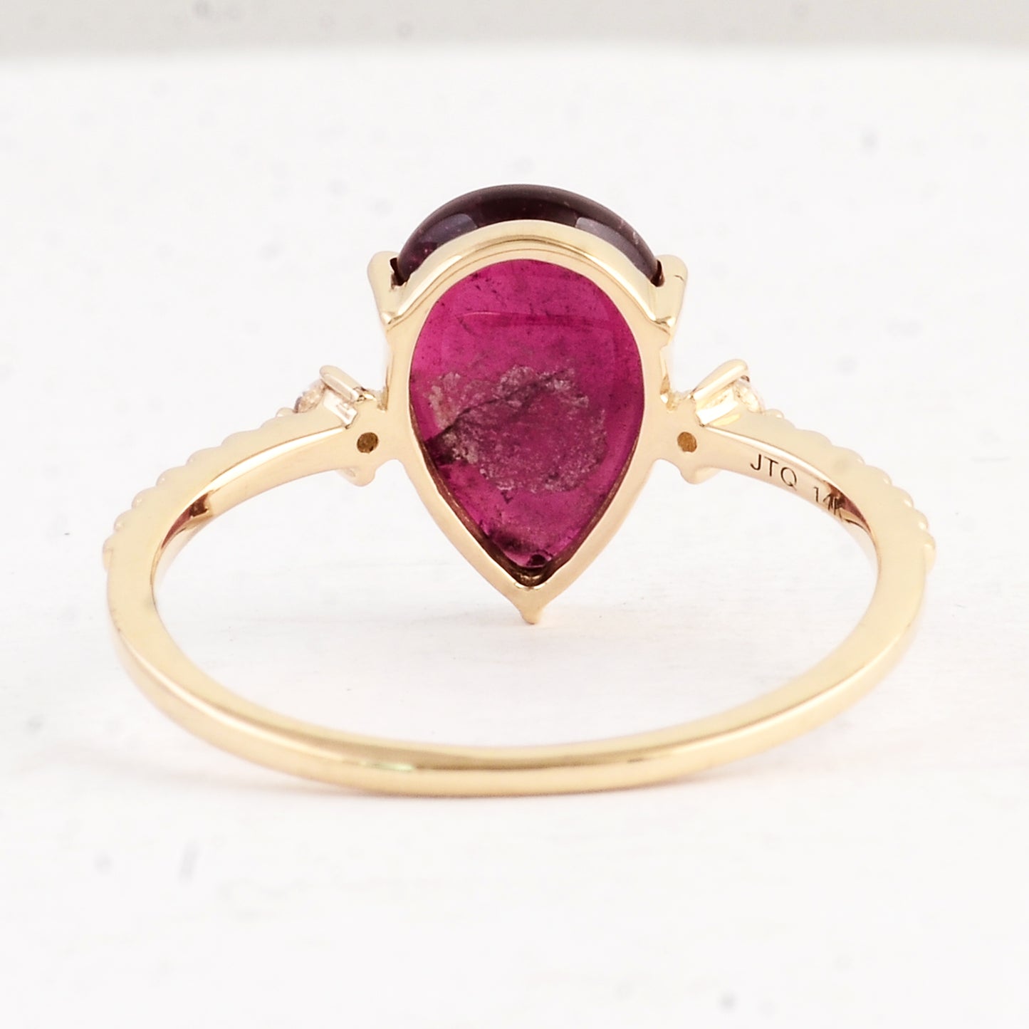 2.39 Ct Pear Tourmaline 14K Gold Ring