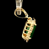 1.16 Ct Octagon Emerald 14K Gold Pendant