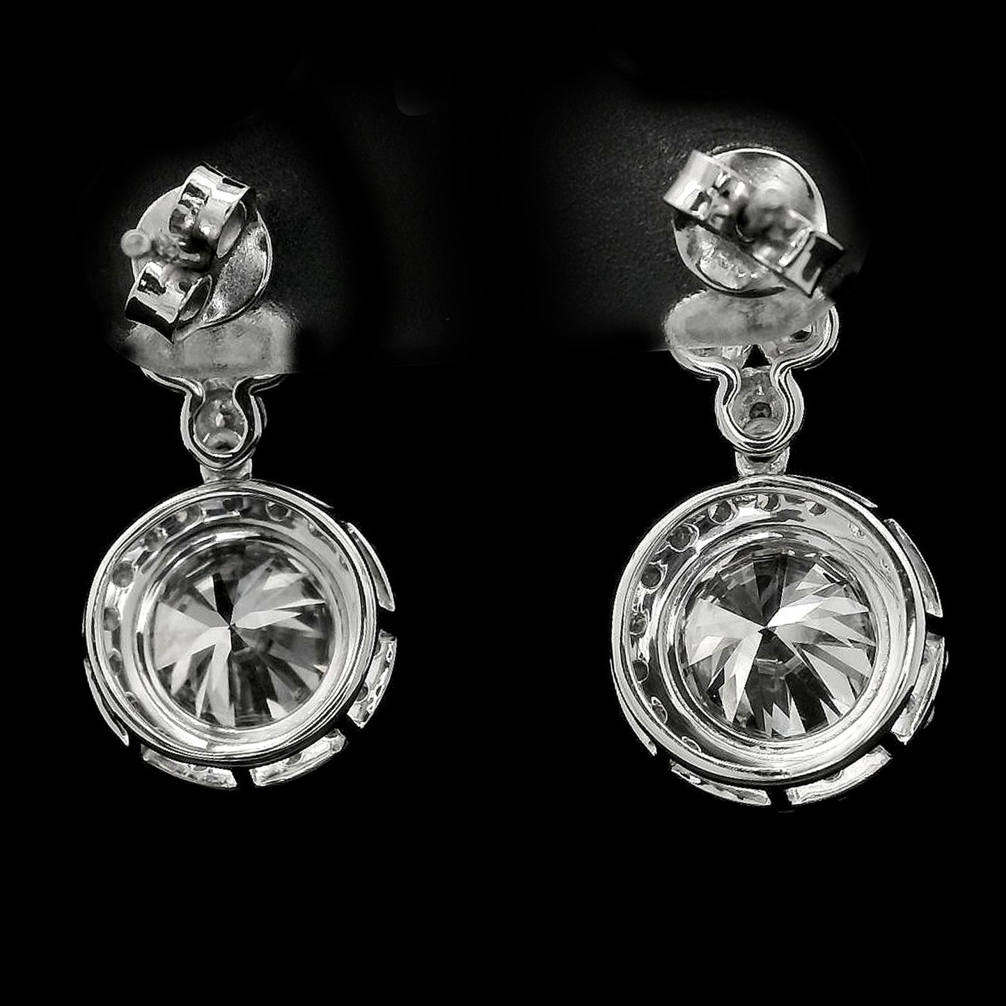 3.67 Carats Lab Grown Diamond 14K Gold Earrings