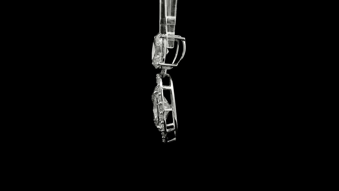 3.51 Carats Lab Grown Diamond 14K Gold Pendant