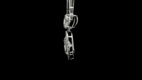 3.51 Carats Lab Grown Diamond 14K Gold Pendant