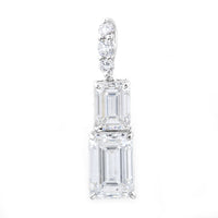 3.25 Ct Octagon Lab Grown Diamond 14K Gold Pendant