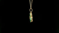 2.07 Ct Pear Emerald 14K Gold Pendant