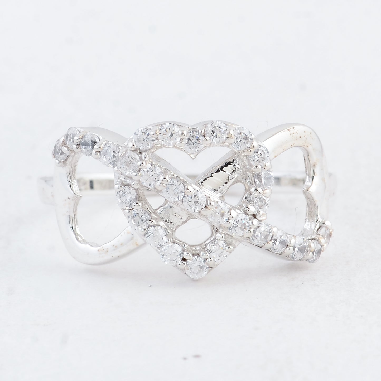 0.81 Ct Round Cubic Zirconia 925 Sterling Silver Ring