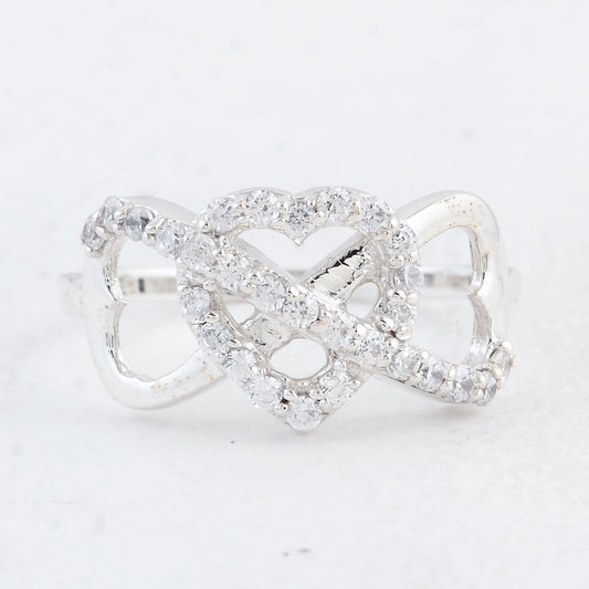0.81 Ct Round Cubic Zirconia 925 Sterling Silver Ring