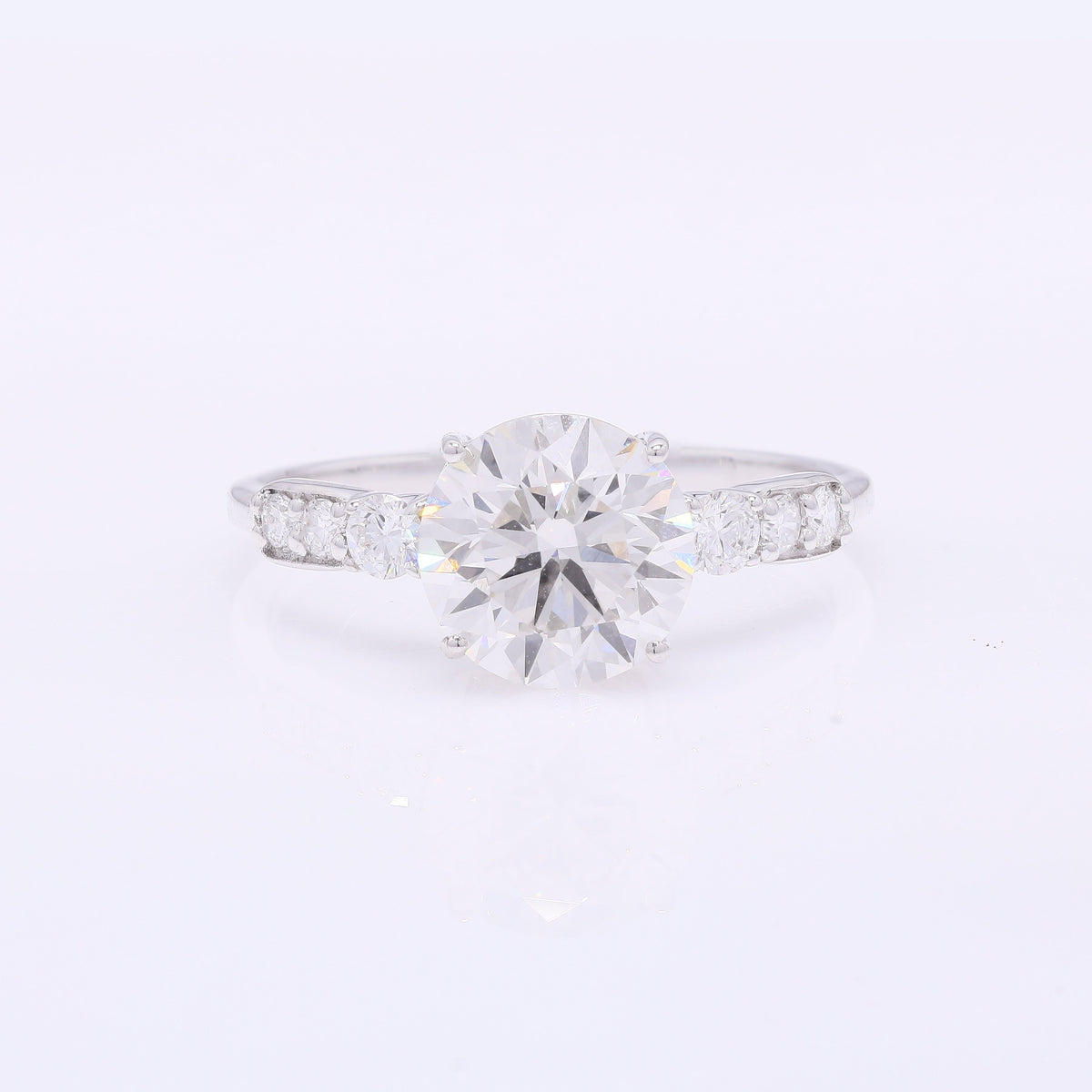 2.31 Carats Lab Grown Diamond 14K Gold Ring