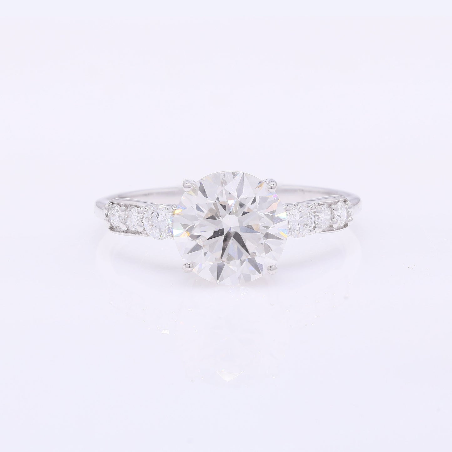 2.31 Carats Lab Grown Diamond 14K Gold Ring