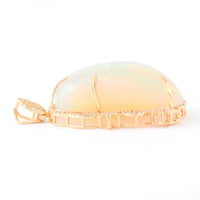 19.78 Ct Fancy Natural Opal 14K Gold Pendant