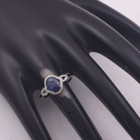 2.28 Ct Oval Mixed Cut Natural Sapphire 950 Platinum Ring