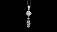 3.03 Carats Lab Grown Diamond 14K Gold Pendant