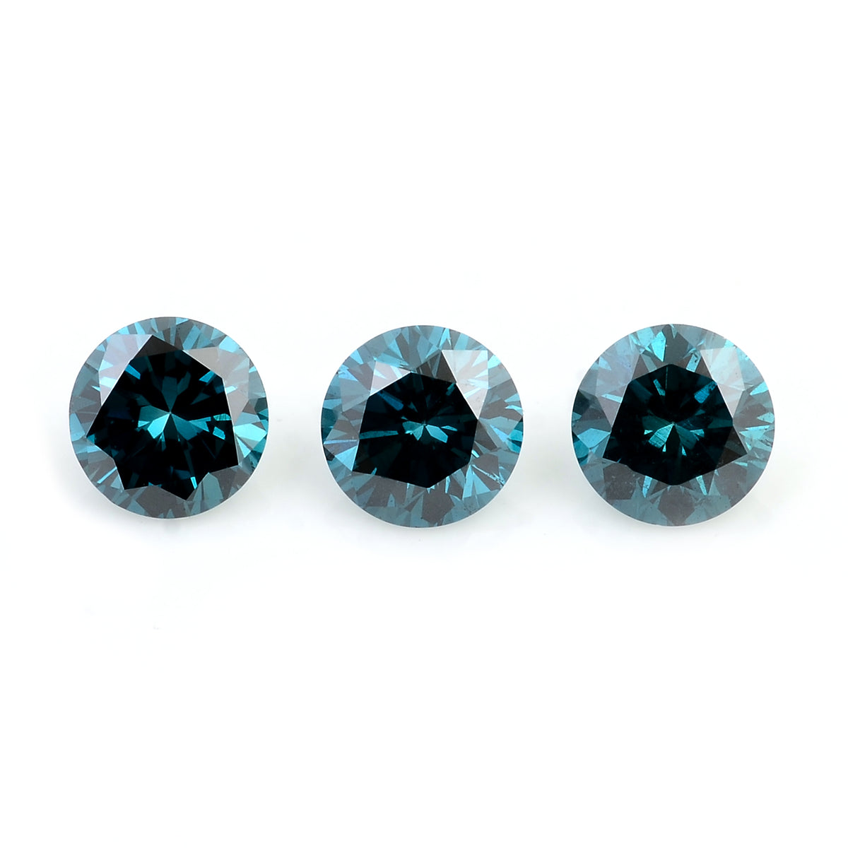 0.55 Blue Diamond Round Loose Gemstone
