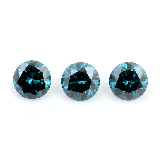 0.55 Blue Diamond Round Loose Gemstone