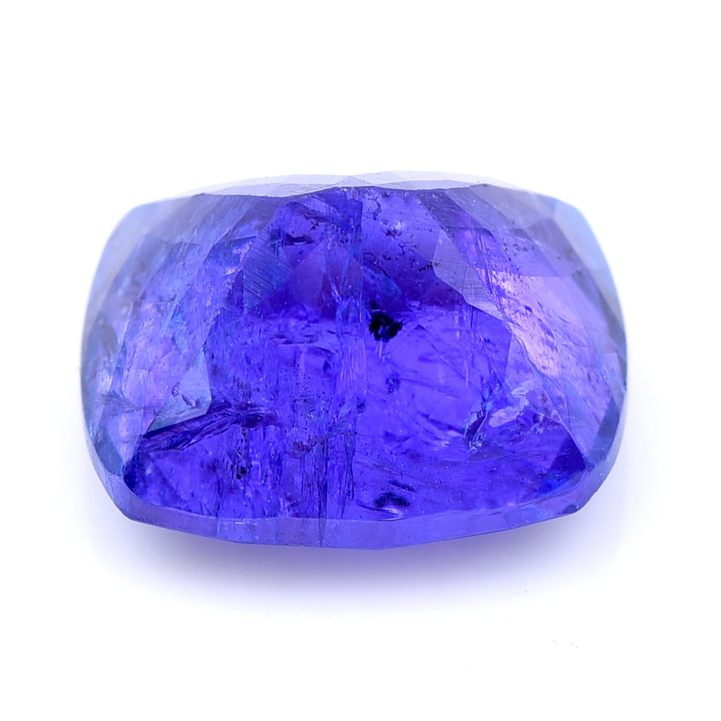 7.27 Natural Zoisite Tanzanite Rectangular Cushion Mixed Cut Gemstone