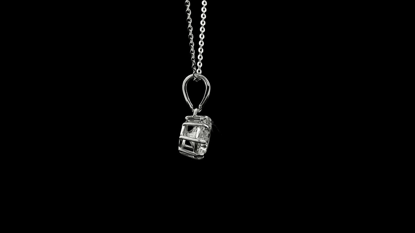 1.52 Ct Round Lab Grown Diamond 14K Gold Pendant