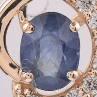 1.20 Ct Oval Natural Sapphire 14K Gold Pendant