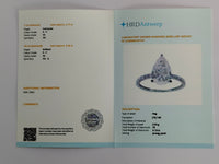 3.13 Carats Lab Grown Diamond 14K Gold Ring