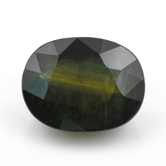9.73 Natural Corundum Green Sapphire Rectangular Cushion Mixed Cut Gemstone