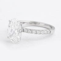 3.05 Carats Lab Grown Diamond 14K Gold Ring