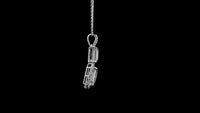 3.61 Carats Lab Grown Diamond 14K Gold Pendant