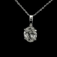 2.02 Carats Lab Grown Diamond 14K Gold Pendant
