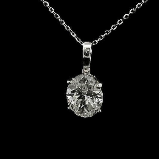 2.02 Carats Lab Grown Diamond 14K Gold Pendant