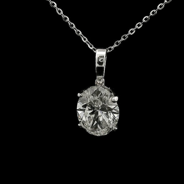 2.02 Carats Lab Grown Diamond 14K Gold Pendant