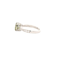 2.28 Carats Green Lab Grown Diamond 14K Gold Ring