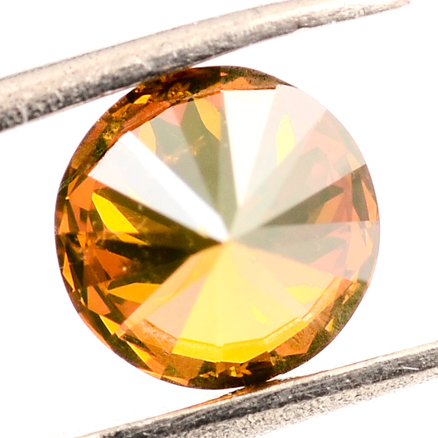 0.54 Red Diamond Round Loose Gemstone